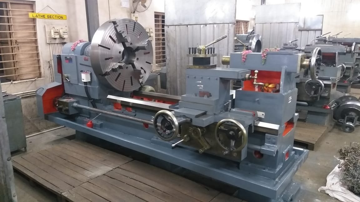 Industrial Lathe Machine Work at Jay Ambe Engineering Works Anand Gujarat